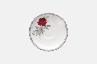 Royal Stafford Roses To Remember - Red Coffee Saucer Scalloped rim 4 7/8"