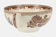 Johnson Brothers Historic America - Brown Serving Bowl Teacup shape, Display Piece 9 1/4" x 4 1/2" thumb 2