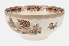 Johnson Brothers Historic America - Brown Serving Bowl Teacup shape, Display Piece 9 1/4" x 4 1/2" thumb 3