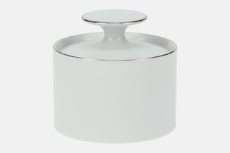Sell Thomas Medaillon Platinum Band - White with Thin Silver Line Sugar Bowl - Lidded (Coffee) 3"