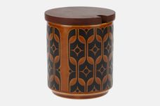 Hornsea Heirloom - Brown Jam Pot + Lid Wooden Lid 3 1/8" x 3 1/2" thumb 1