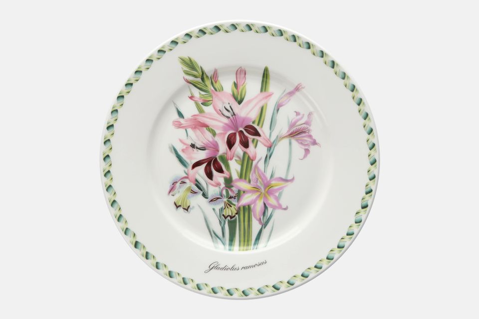 Portmeirion Ladies Flower Garden Dinner Plate Gladiolus ramosus - Named 10 3/4"