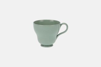 Wedgwood Celadon Green Coffee Cup Green Inner and Outer 2 1/2" x 2 1/4"