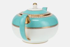 Wedgwood Ulander - Powder Turquoise Teapot Turquoise flat top on spout 2pt thumb 2