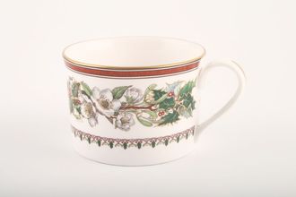 Spode Christmas Rose Teacup Straight sided - Made Abroad 3 1/2" x 2 1/2"