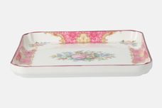 Royal Albert Lady Carlyle Tray (Giftware) Square, red trim 6 7/8" thumb 2