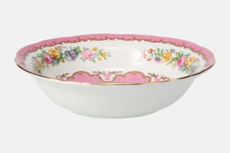 Crown Staffordshire Tunis - Pink Soup / Cereal Bowl 6"