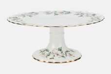 Crown Staffordshire Christmas Roses - Wavy Edge Cake Stand Ceramic Stand 9" thumb 1