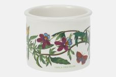 Portmeirion Botanic Garden - Older Backstamps Sugar Bowl - Open (Tea) Viola Tricolor - Heartsease - named 3 3/4" x 3" thumb 1