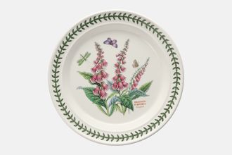 Portmeirion Botanic Garden - Older Backstamps Dinner Plate Digitalis Purpurea - Foxglove 10 3/8"
