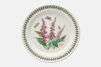 Portmeirion Botanic Garden - Older Backstamps Dinner Plate Digitalis Purpurea - Foxglove 10 3/8"