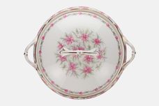 Tuscan & Royal Tuscan Love In The Mist - white background, pink flowers Vegetable Tureen with Lid thumb 4
