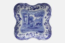 Spode Blue Italian Dish (Giftware) Square, Shallow. Sides go inwards. 7 1/2" x 7 1/2" thumb 2