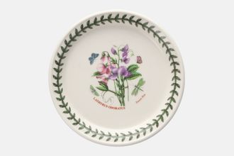 Portmeirion Botanic Garden Tea / Side Plate Lathyrus Odoratus - Sweet Pea 6"