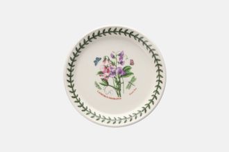 Portmeirion Botanic Garden Tea / Side Plate Lathyrus Odoratus - Sweet Pea 6"