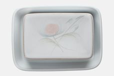 Denby Whisper - Stoneware Butter Dish + Lid Box shaped top thumb 2