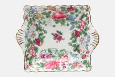 Crown Staffordshire Thousand Flowers Dish (Giftware) Square | Eared 4 1/2" thumb 1