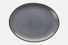 Denby Jet Oval Platter Grey 14 1/2" x 11 1/2" thumb 1