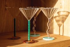 Klevering Glassware Pair of Champagne Saucers Perle | Green 150ml thumb 3