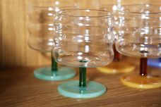 Klevering Glassware Pair of Stemmed Tumblers Mingle | Green 250ml thumb 2