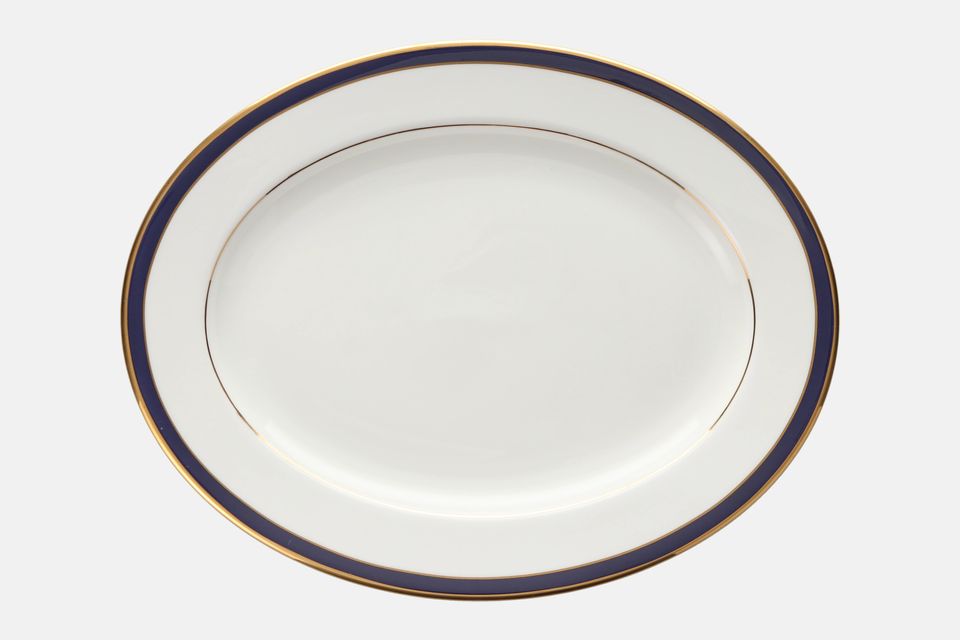 Royal Grafton Warwick - Blue Oval Platter 13"