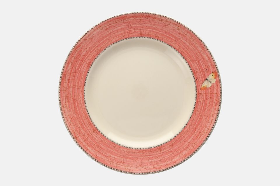 Wedgwood Sarah's Garden - Yellow and Pink Dinner Plate Pink 27cm