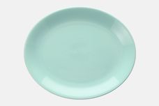 Poole Twintone Seagull and Ice Green Oval Platter High Glaze 12" thumb 1