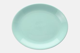 Sell Poole Twintone Seagull and Ice Green Oval Platter High Glaze 12"