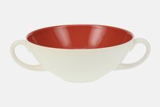 Poole Indian red and Magnolia Soup Cup thumb 1