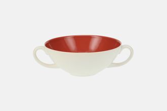 Poole Indian red and Magnolia Soup Cup