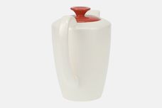 Poole Indian red and Magnolia Coffee Pot 3/4pt thumb 2