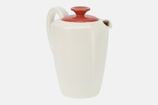 Poole Indian red and Magnolia Coffee Pot 3/4pt thumb 3
