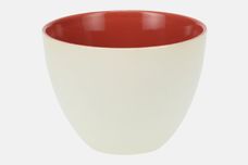 Poole Indian red and Magnolia Coffee Cup 2 3/4" x 2" thumb 3
