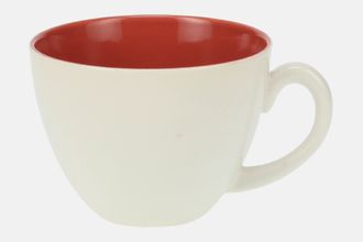 Poole Indian red and Magnolia Coffee Cup 2 3/4" x 2"