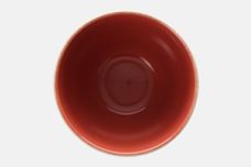 Poole Indian red and Magnolia Sugar Bowl - Open (Coffee) 2 3/4" x 2" thumb 2