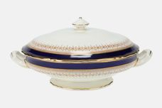 Royal Worcester Regency - Blue - Cream China Vegetable Tureen with Lid thumb 1
