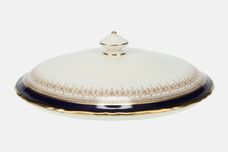 Royal Worcester Regency - Blue - Cream China Vegetable Tureen Lid Only thumb 1
