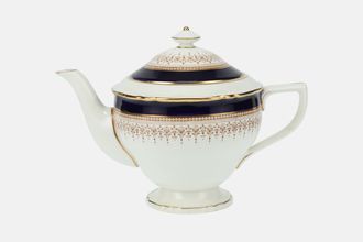 Royal Worcester Regency - Blue - Cream China Teapot 1 1/4pt