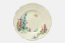Crown Staffordshire Hollyhock Tea / Side Plate Embossed with wavy edge 6 1/2" thumb 1