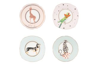 Yvonne Ellen Animal Tea Plates - Set of 4 16cm