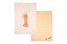 Yvonne Ellen Under The Sea Set of 2 Tea Towels Lobster thumb 1