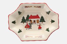 Masons Christmas Village Dish (Giftware) Octagonal Sweet Dish 7 1/2" x 5 3/4" x 1 1/2" thumb 2