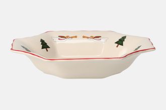 Masons Christmas Village Dish (Giftware) Octagonal Sweet Dish 7 1/2" x 5 3/4" x 1 1/2"