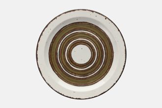 Midwinter Earth Breakfast / Lunch Plate Green Concentric rings 8 7/8"