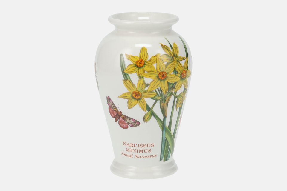 Portmeirion Botanic Garden - Older Backstamps Vase Narcissus Minimus - Small Narcissus 5 1/2"