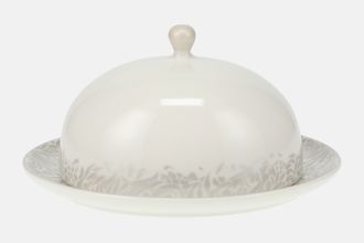 Sell Denby Monsoon Lucille Silver Butter Dish + Lid 8"