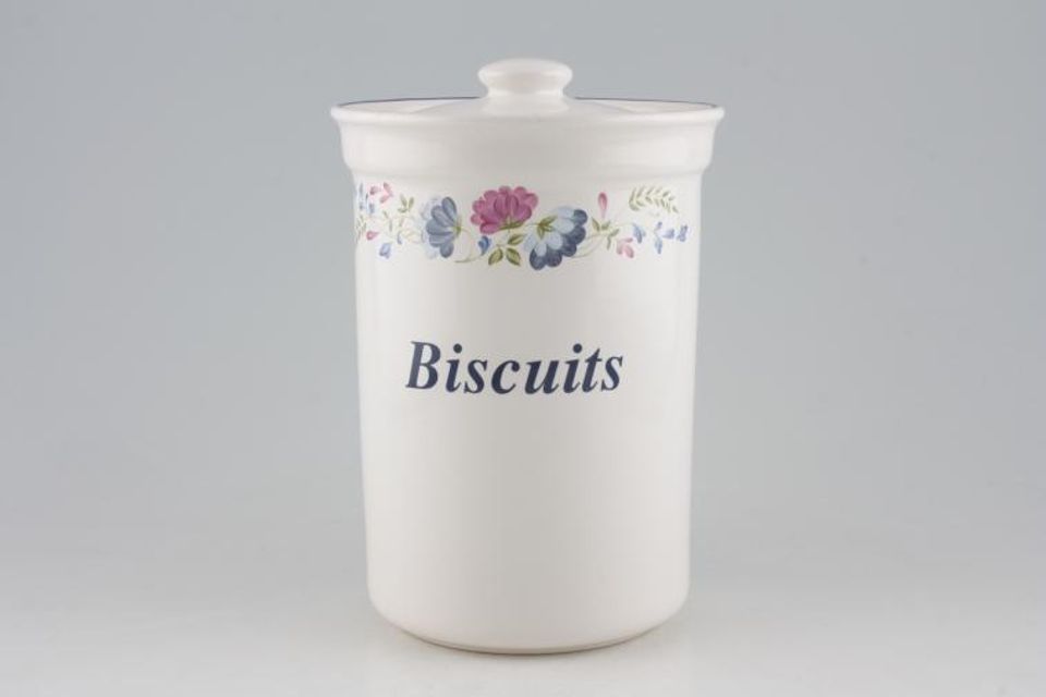 BHS Priory Storage Jar + Lid Biscuit 8"