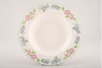 Sell Royal Worcester English Garden - Ribbed - Green Edge Rimmed Bowl 8"