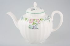 Royal Worcester English Garden - Ribbed - Green Edge Teapot 2pt thumb 1