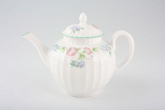 Royal Worcester English Garden - Ribbed - Green Edge Teapot 1pt